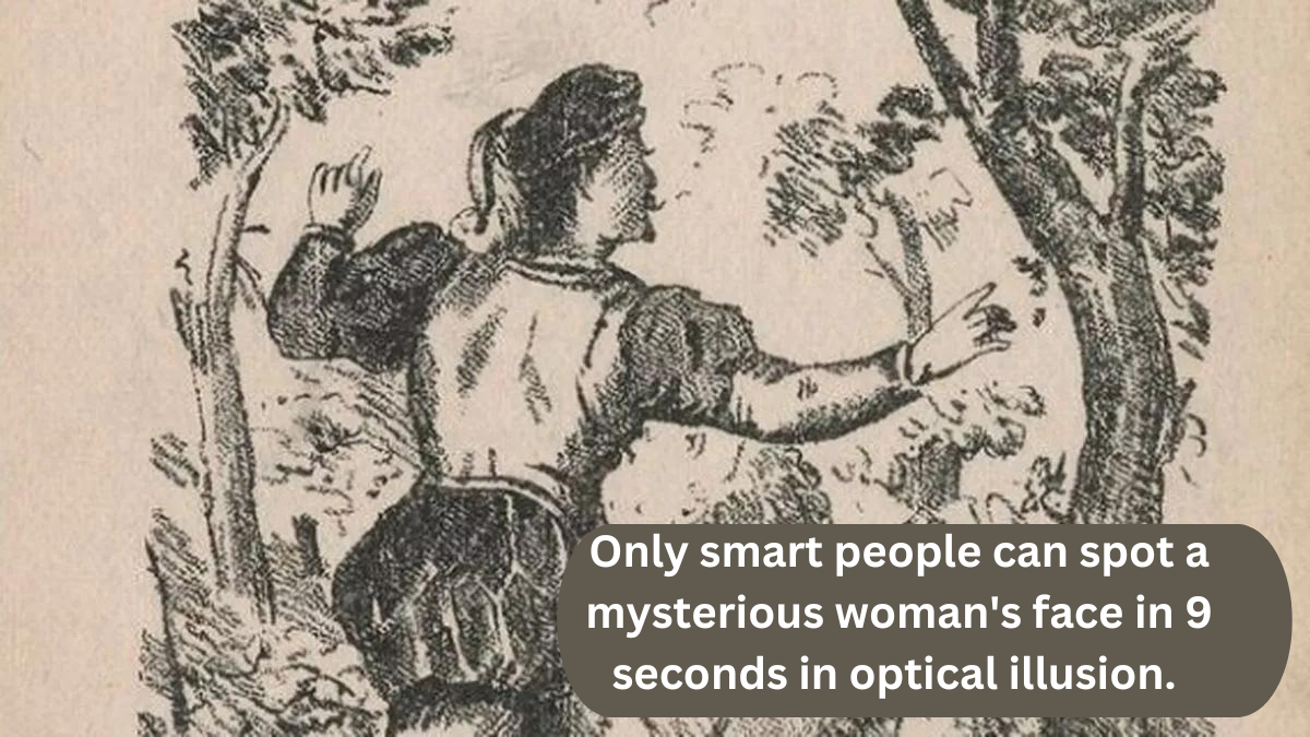 Only smart people can spot a mysterious woman’s face in 9 seconds in optical illusion.