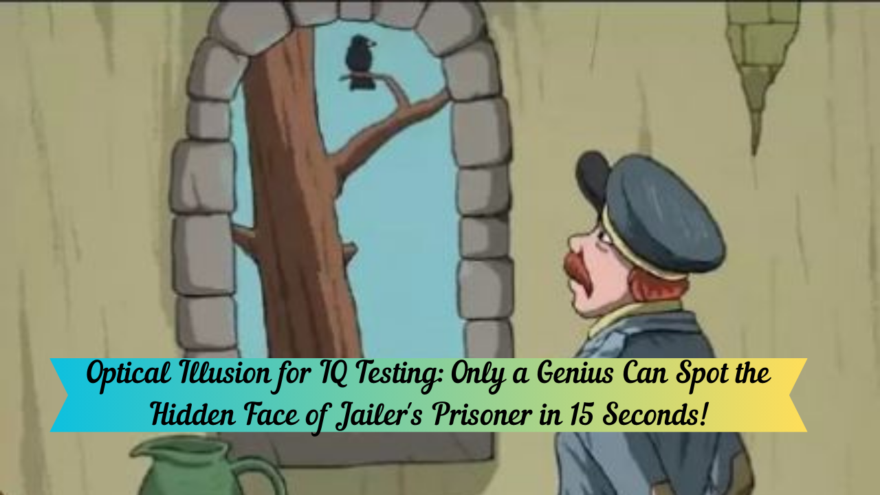 Optical Illusion for IQ Testing: Only a Genius Can Spot the Hidden Face of Jailer’s Prisoner in 15 Seconds!