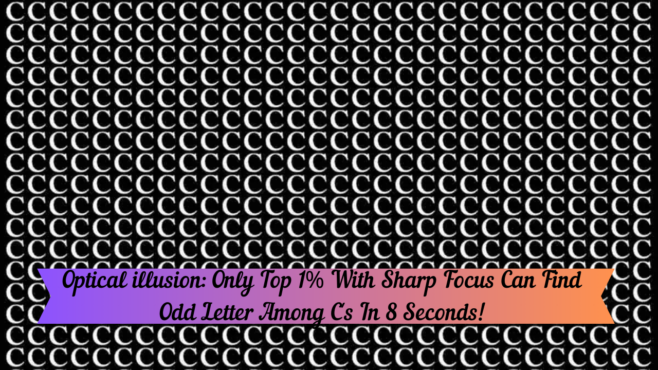 Optical illusion: Only Top 1% With Sharp Focus Can Find Odd Letter Among C’s In 8 Seconds!